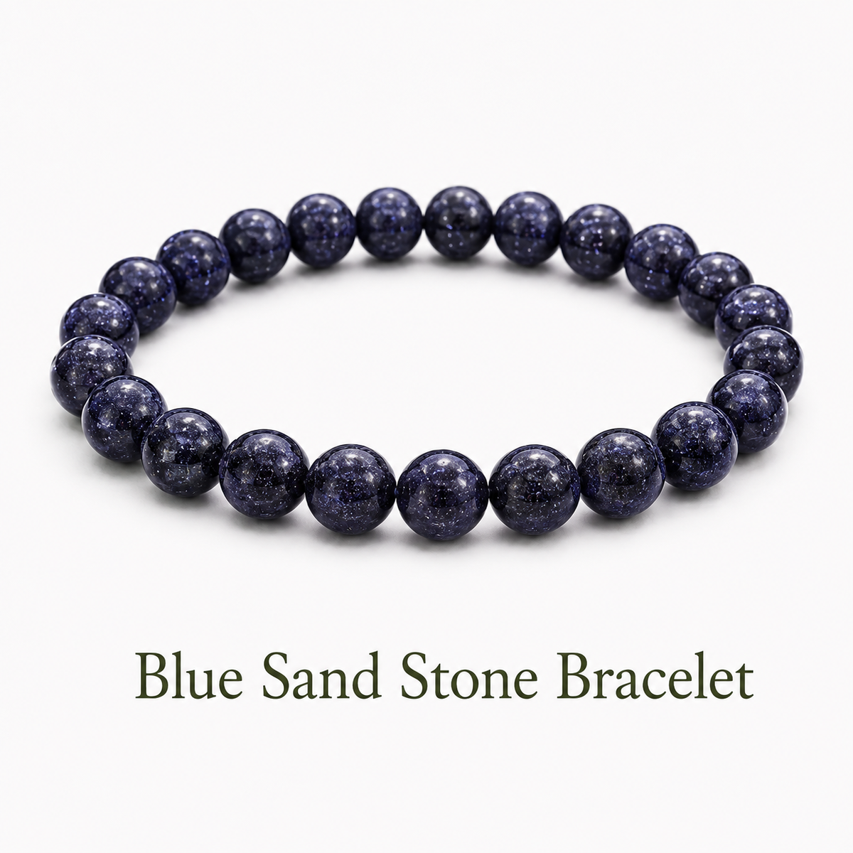 Blue Sand Stone Bracelet for Balance Acceptance and Harmony