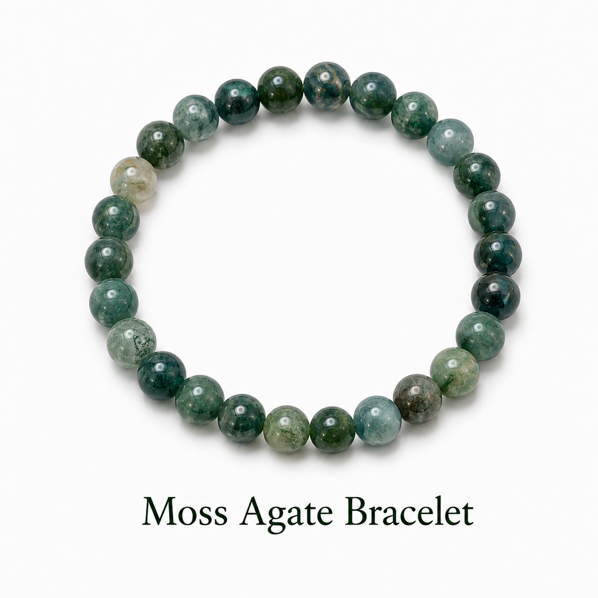 Moss Agate Bracelet for Health Related Problems