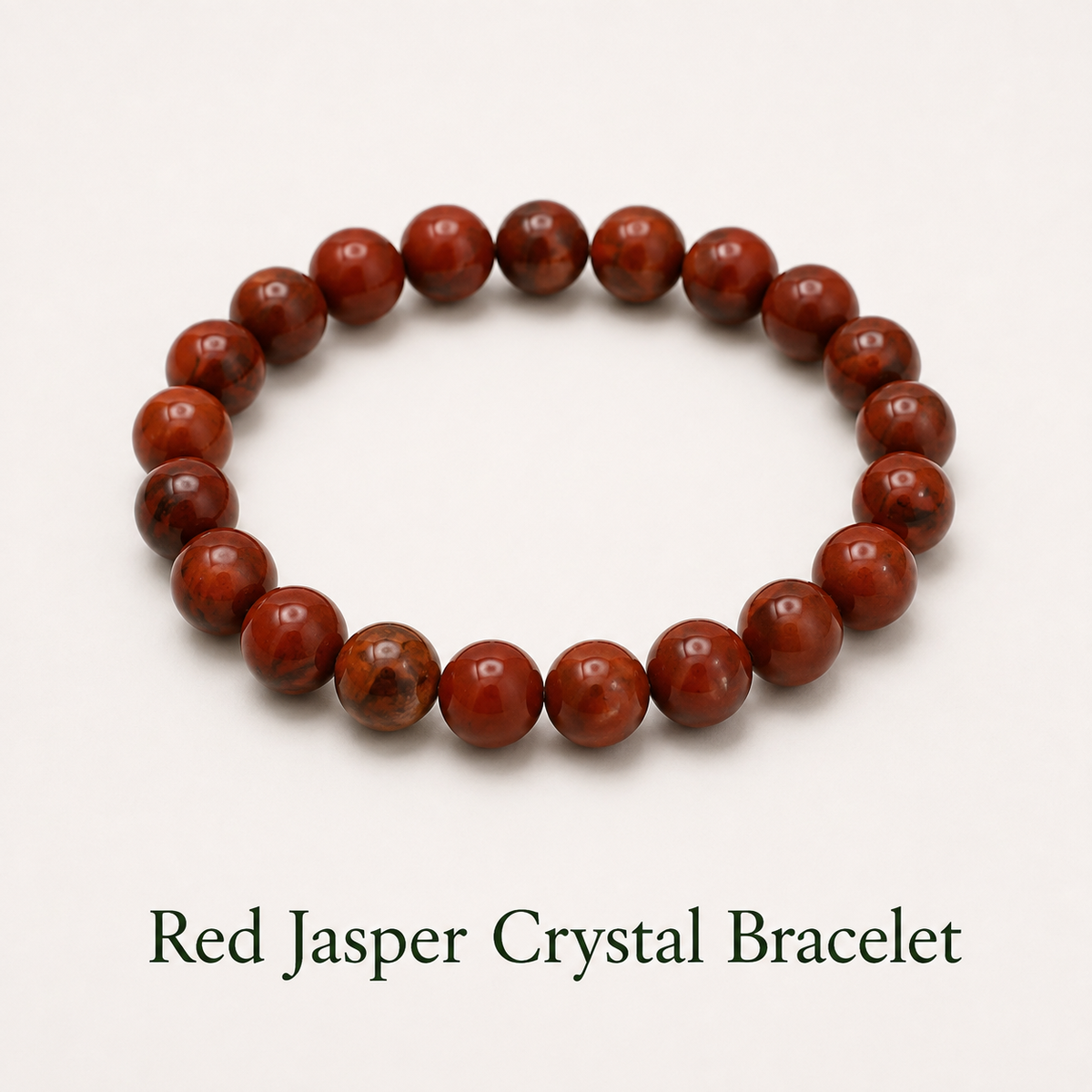 Red Jasper Crystal Bracelet for Calm & Relaxation and Activate Root Chakra (Muladhara Chakra)