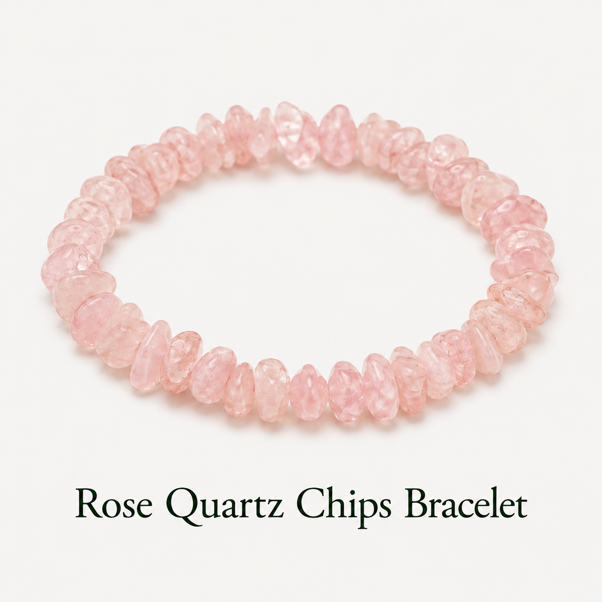 Rose Quartz Chips Bracelet