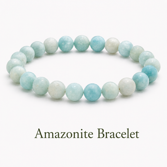 Amazonite Bracelet for Expression Communication and Calm the Nervous System