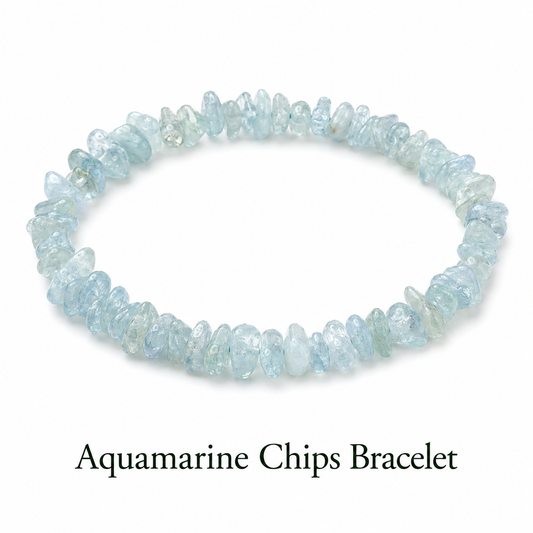Aquamarine Chips Bracelet