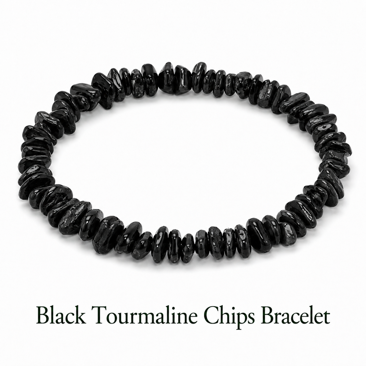Black Tourmaline Chips Bracelet