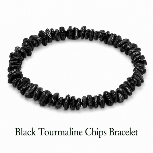 Black Tourmaline Chips Bracelet