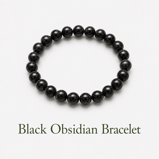 Energetic Shield: Black Obsidian Bracelet for Psychic Protection