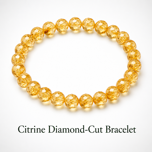 Citrine Diamond-Cut Bracelet