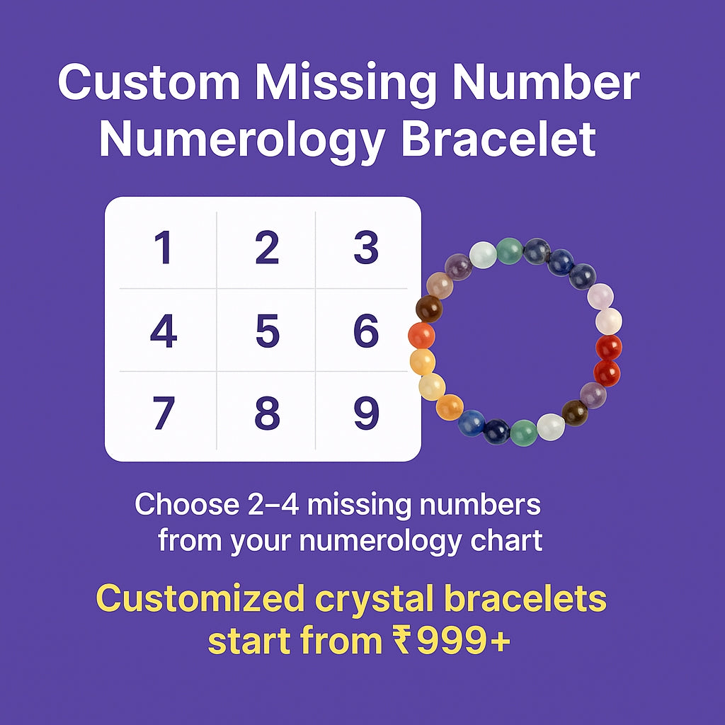 Custom Missing Number Numerology Bracelet