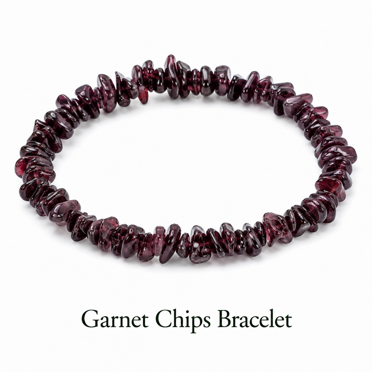 Garnet Chips Bracelet