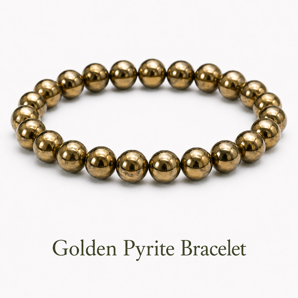 Golden Pyrite Bracelet for Missing Number 6 and Strength Prosperity & Money Magnet
