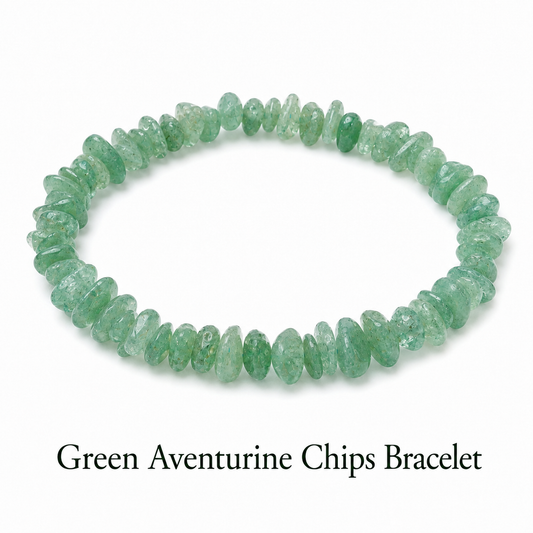 Green Aventurine Chips Bracelet