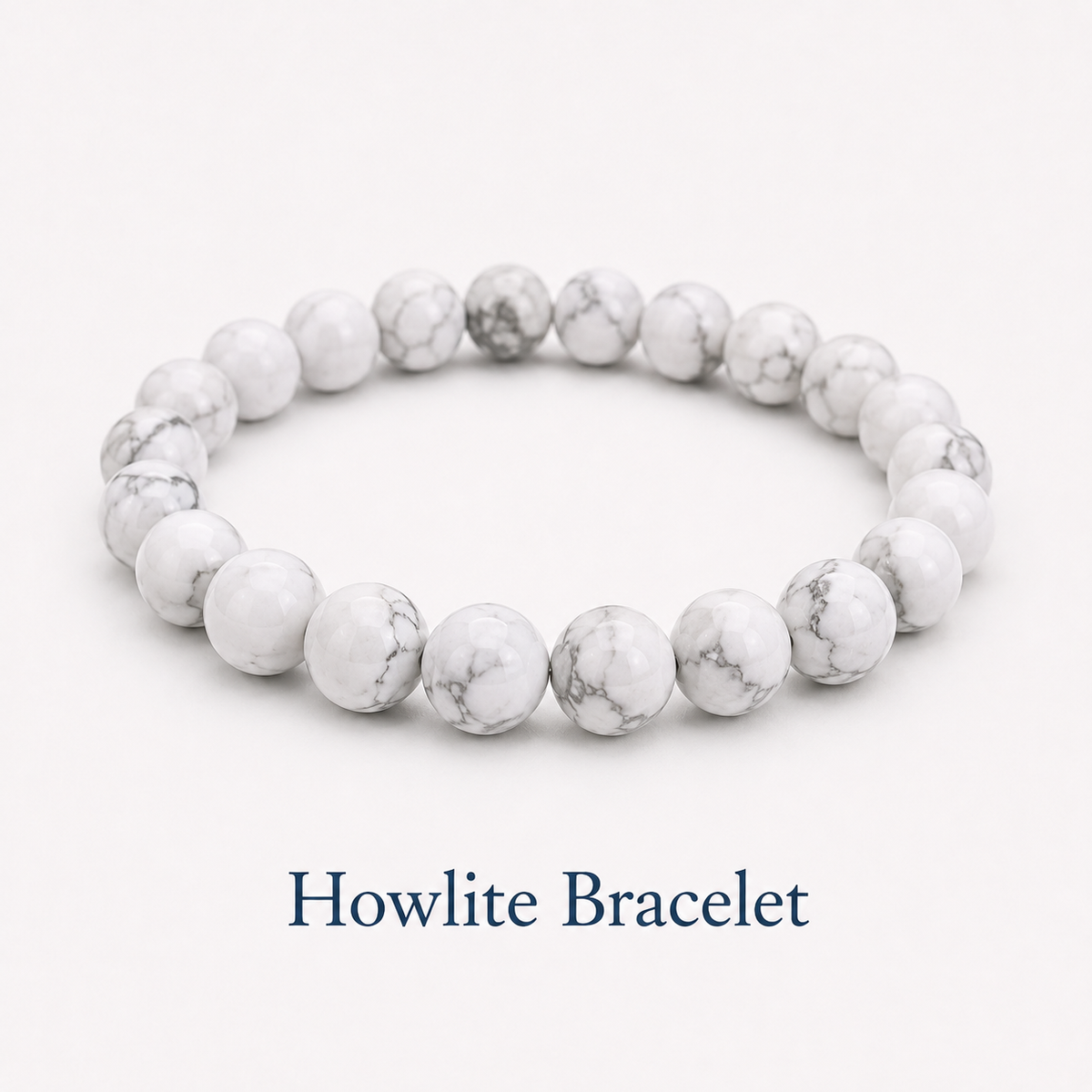 Howlite Bracelet to Reduce Stress Anxiety and Emotional Turmoil