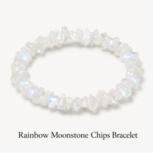 Rainbow Moonstone Chips Bracelet