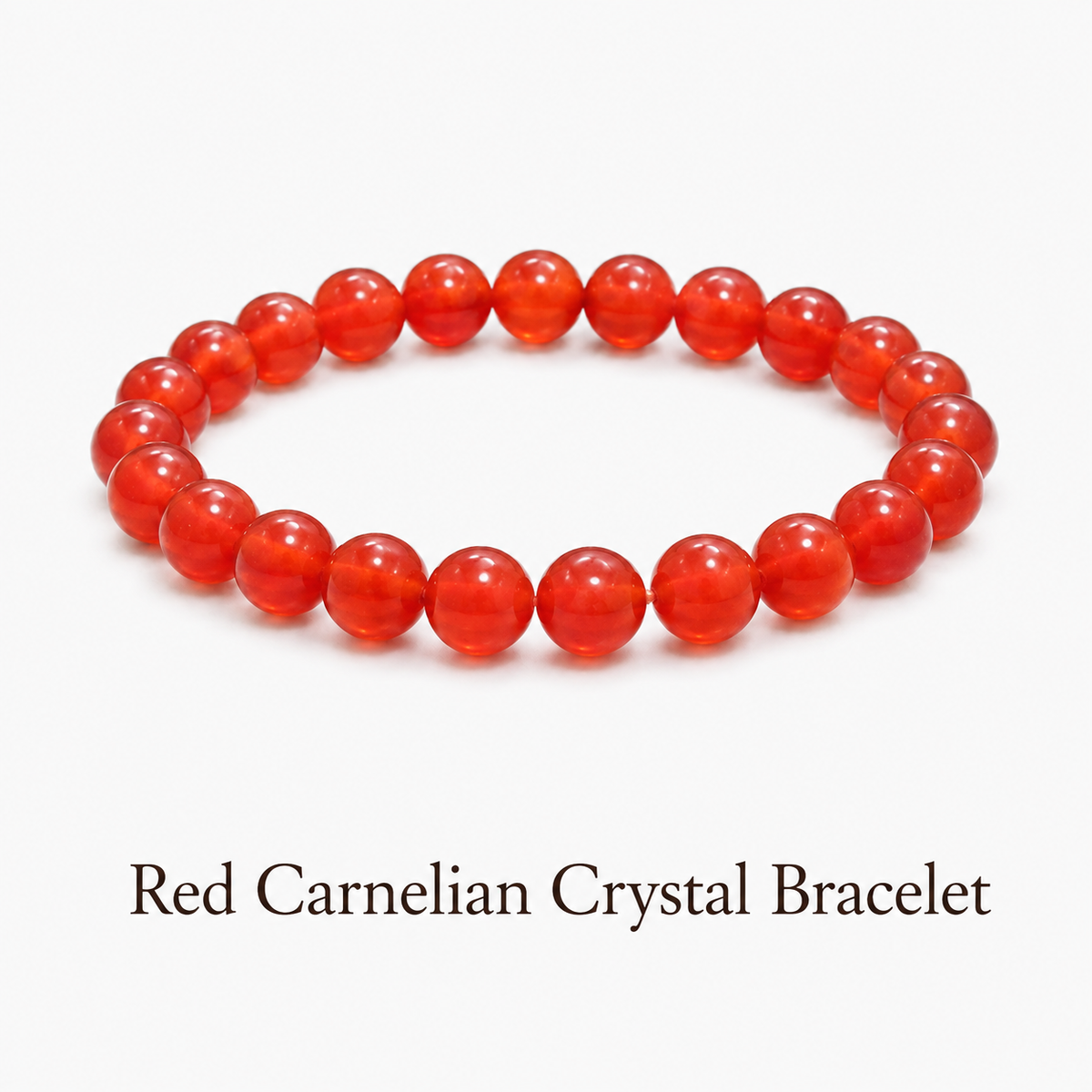 Red Carnelian Crystal Bracelet - Enhance Your Creativity and Leadership Qualities