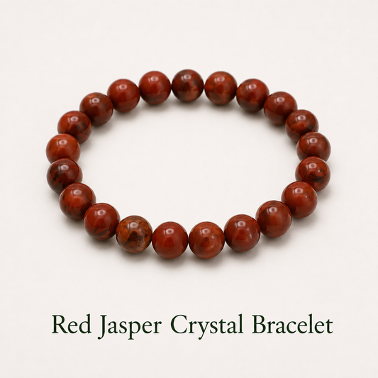 Red Jasper Crystal Bracelet for Calm & Relaxation and Activate Root Chakra (Muladhara Chakra)