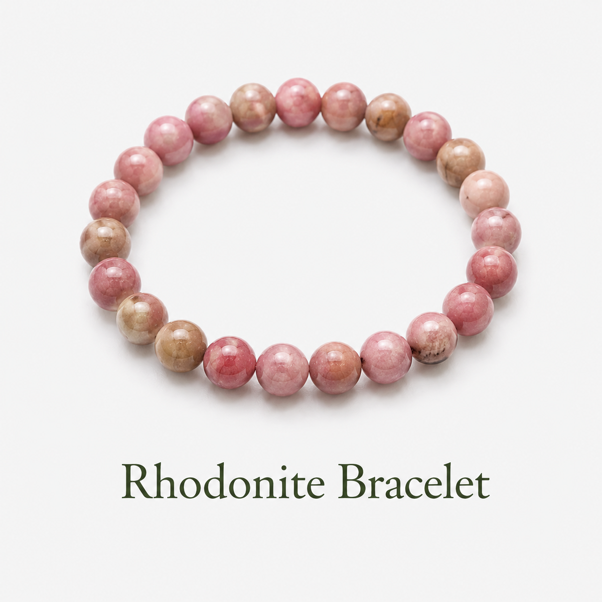 Heart's Resilience: Rhodonite Bracelet for Emotional Healing