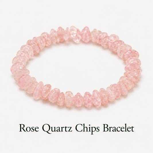 Rose Quartz Chips Bracelet