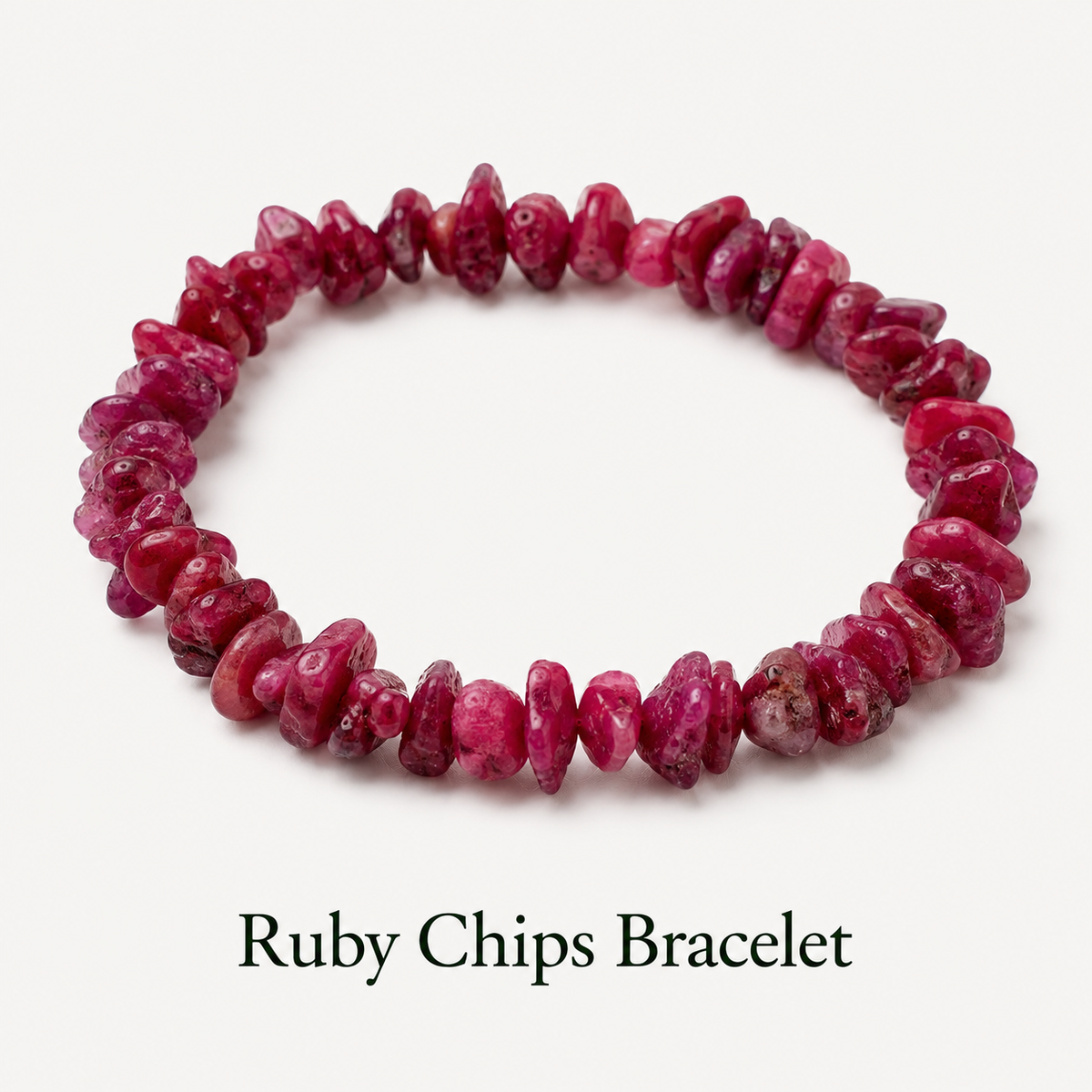 Ruby Chips Bracelet