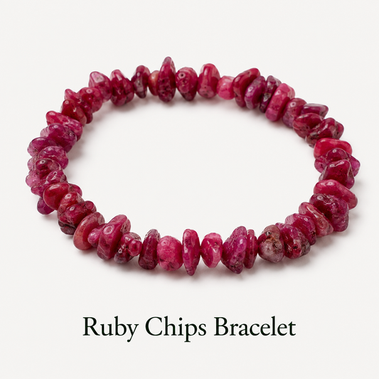Ruby Chips Bracelet