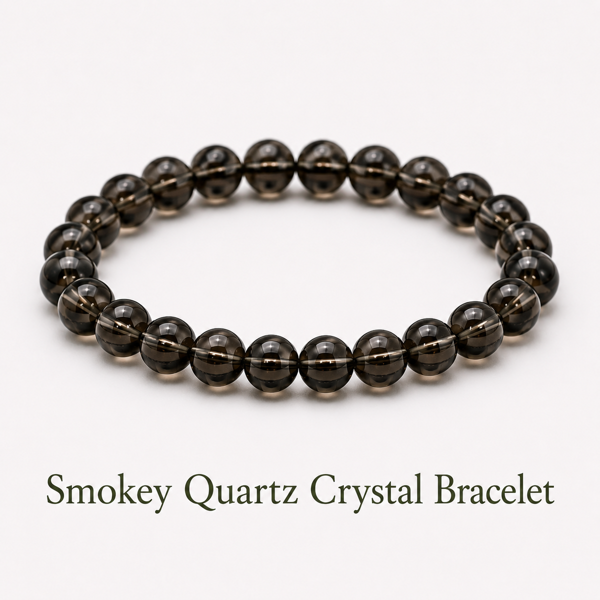Smokey Quartz Crystal Bracelet for Grounding & Stability reducing Stress and Anxiety