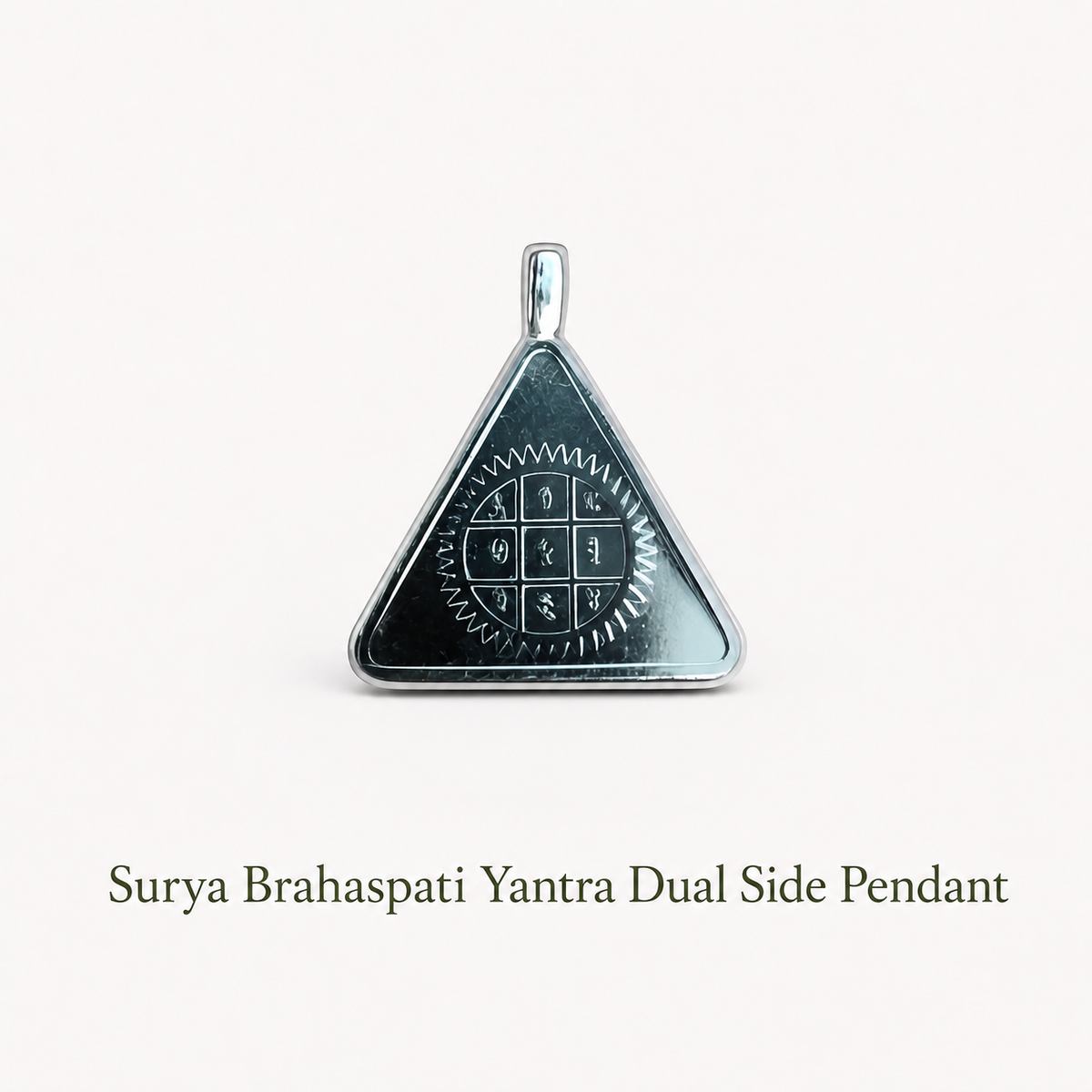Surya Brahaspati Yantra Dual Side Pendant