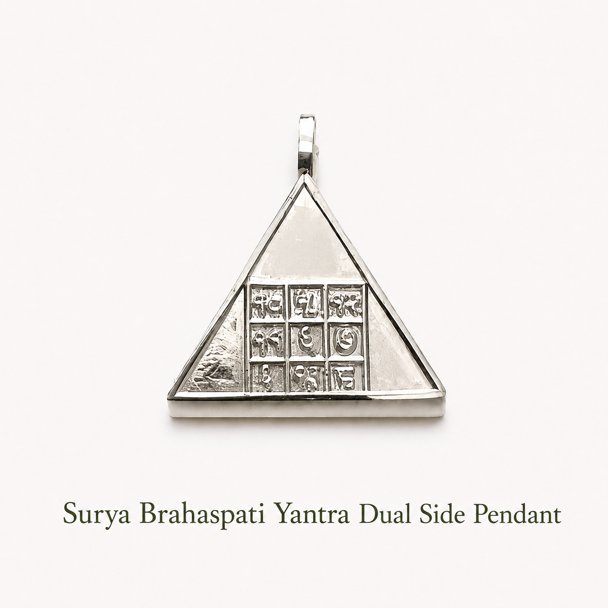 Surya Brahaspati Yantra Dual Side Pendant