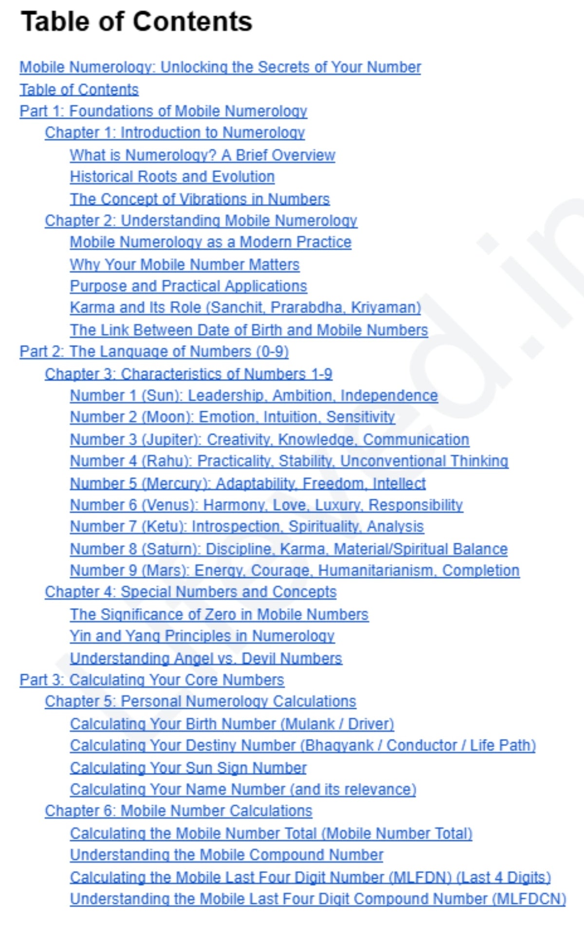 Mobile Numerology Mastery: From Analysis to Application (eBook in English)
